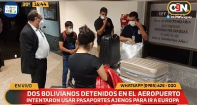 Detienen a dos bolivianos con pasaportes de paraguayos, reportan