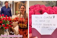 Eddie Jara regaló arreglos florales y una carta a su esposa Johana Vega, llamándola “futura senadora”