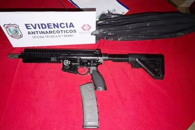 Operativo antidrogas en Ypané termina con fusil incautado