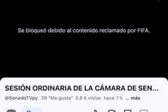 YouTube bloqueó transmisión del Senado por reclamo de la FIFA