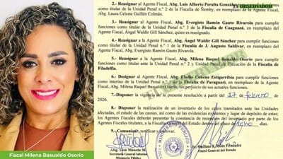 Abogada Milena Raquel Basualdo es trasladada al Chaco.