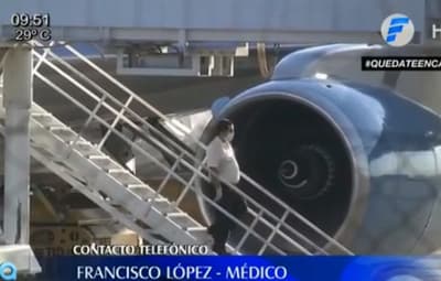 Revelador testimonio de médico que recibió vuelo de Salum