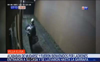 Ladrón da la “bienvenida” a familia que acababa de mudarse a Villa Elisa