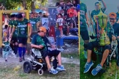 Entrenador que dirige en silla de ruedas conquista su octavo título
