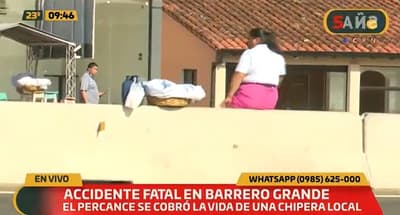 Chipera muere tras ser embestida por camioneta sobre la ruta PY02