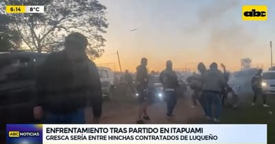 Hinchas “contratados” de Luqueño generaron batalla campal, reportan
