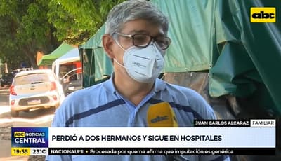 Hombre perdió a dos hermanos y sigue luchando por sus familiares