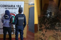 Acusado de violencia familiar destrozó una subcomisaría en Misiones