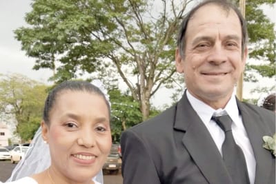 Boda comunitaria: pareja se casa tras 32 años juntos