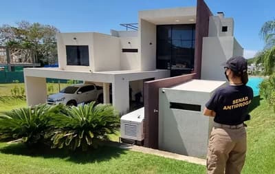 Inspección judicial a la lujosa propiedad vinculada al cartista Erico Galeano