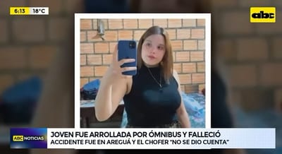 Joven muere tras ser arrollada por un ómnibus en Areguá