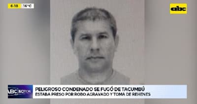 Fuga de Tacumbú: Jueza ordena recaptura de peligroso condenado