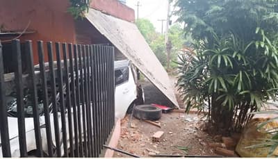 Conductora ebria derrumba pared de una casa en Pdte. Franco