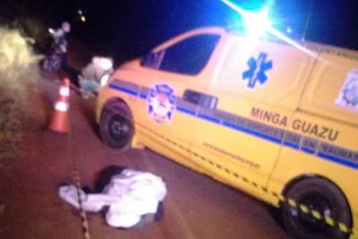 Peatón fallece tras ser arrollado en Minga Guazú