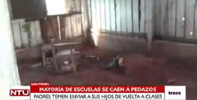 Denuncian mal estado de instituciones educativas en San Pedro