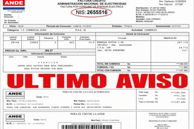 ANDE reportará a deudores a Equifax (exInformconf) por facturas vencidas