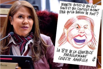 Revista satírica francesa publica una caricatura sobre Celeste Amarilla