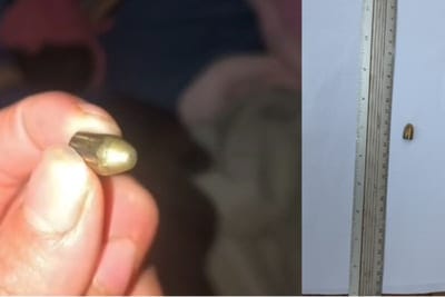 Disparo al aire terminó con una bala dentro de una vivienda