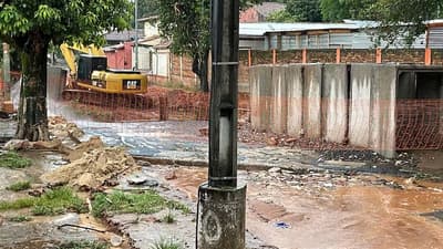 Obras en Eusebio Ayala: un caos que pone en riesgo a los vecinos
