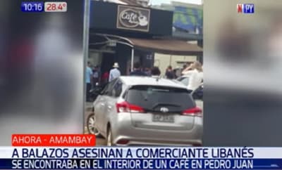 Asesinan a libanés en pleno desayuno en cafetería