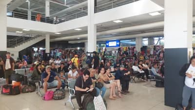 Alto flujo de viajeros en la Estación de Buses por Año Nuevo
