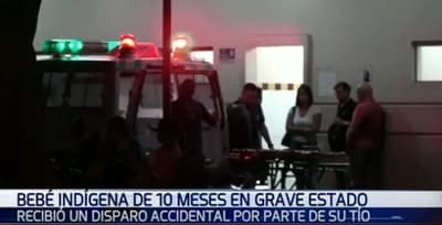 Bebé recibió escopetazo y está grave