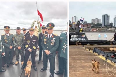 Maruca, la perrita “guardiamarina”, fue furor en Encarnación