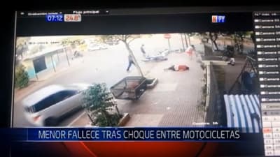 Choque frontal de motocicletas deja un adolescente fallecido