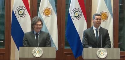 Milei ya se encuentra en el país y se reúne con Peña