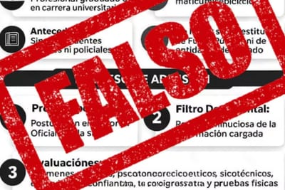 Senad advierte sobre falsos cursos para futuros agentes