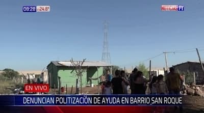 En el Bañado denuncian que ayuda tras temporal está politizada