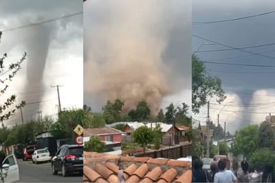Tornado de hasta 218 km/h afecta a 70 casas en Chile