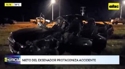 Nieto de Galaverna protagoniza accidente con derivación fatal en Caacupé