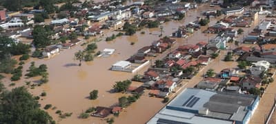Florianópolis está bajo agua a causa de incesantes lluvias