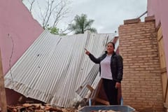 Temporal destruye cocina de colegio en Coronel Oviedo