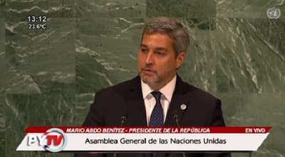Abdo habla sobre lucha contra el crimen organizado y el avión iraní en la ONU