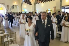 Tras 37 años juntos, dieron el “sí” ante Dios