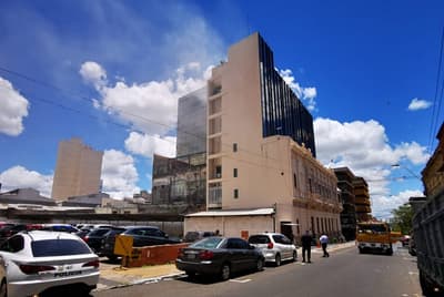 Reportan incendio en la sede de la Vicepresidencia