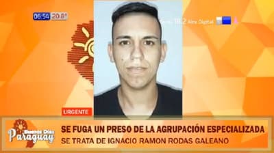 “El menos indicado” se fuga de la Agrupación Especializada