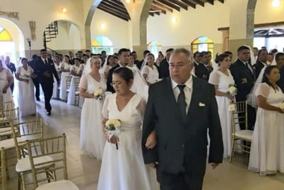 Tras 37 años juntos, dieron el “sí” ante Dios