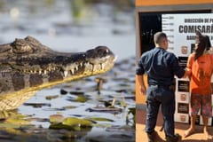 CDE: Huyó de la Policía, se lanzó al lago, pero regresó a la orilla tras encontrar yacarés