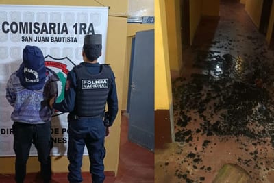 Acusado de violencia familiar destrozó una subcomisaría en Misiones