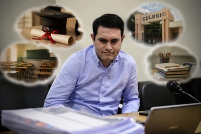 ¿Hernán Rivas terminó sus estudios secundarios?