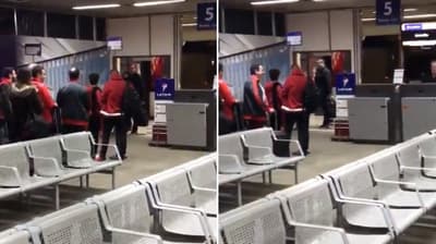 Chila sopapea a hincha de River