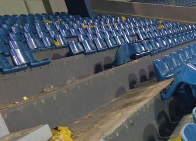 Suspensión provisoria para hinchada por daños en la Nueva Olla