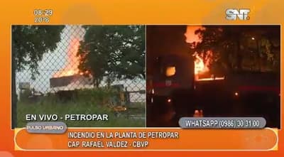 Tanque incendiado almacena 3 millones de litros de alcohol   