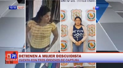 Capturan a sospechosa de robar perfumes por valor de G. 10 millones