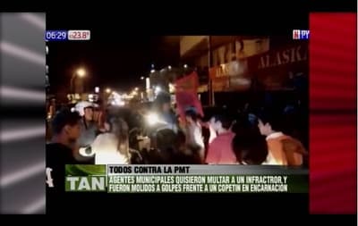 Atacan a agentes de la PMT en Encarnación