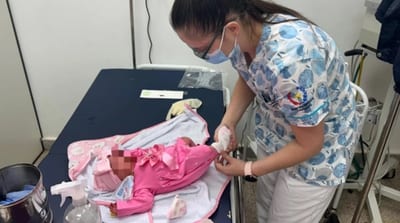 Luz, la beba del milagro, se recupera en Caaguazú