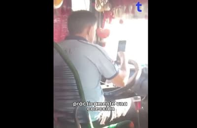 Denuncian uso de celulares por choferes en plena ruta